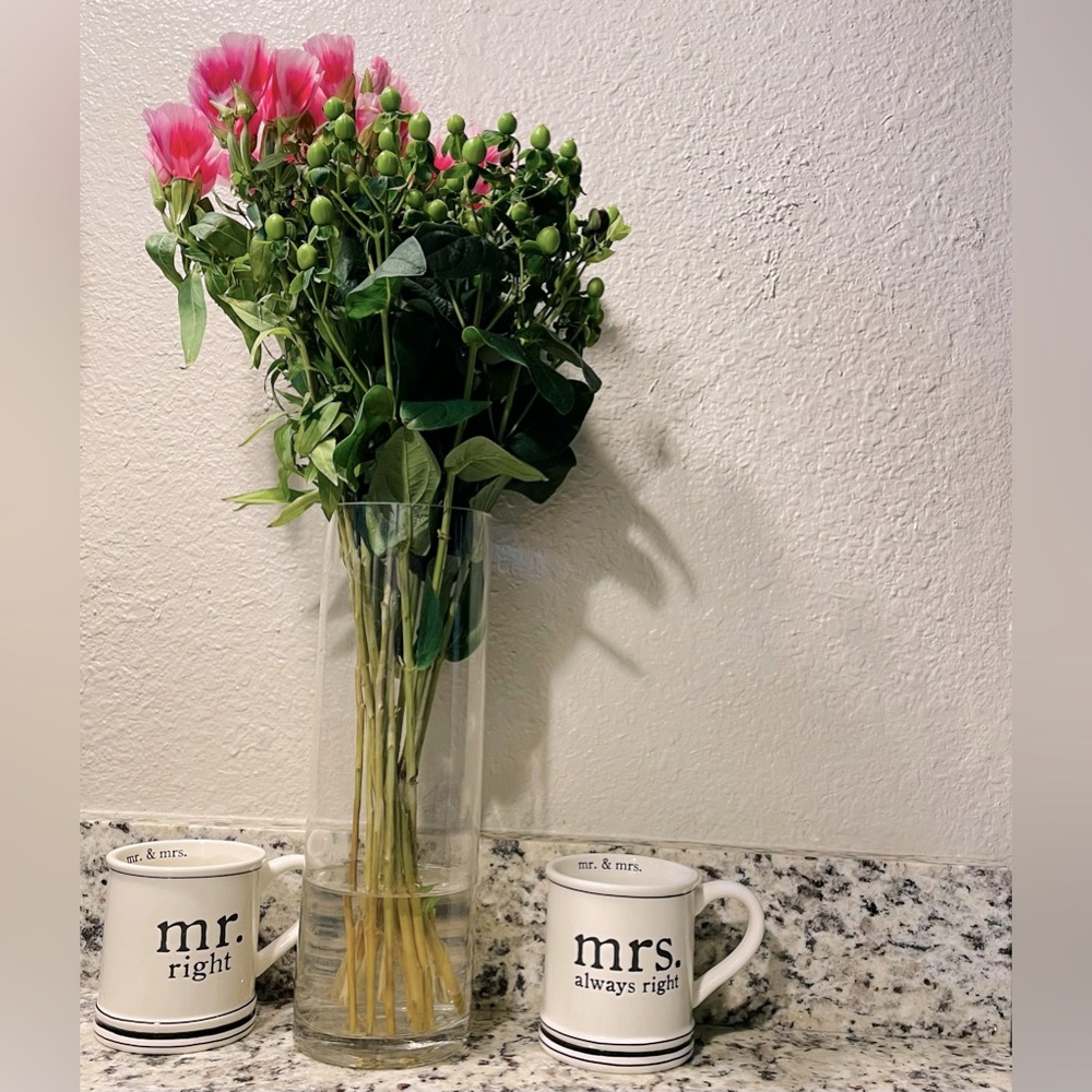 MUD PIE Mr. & Mrs. Coffee Mug Set